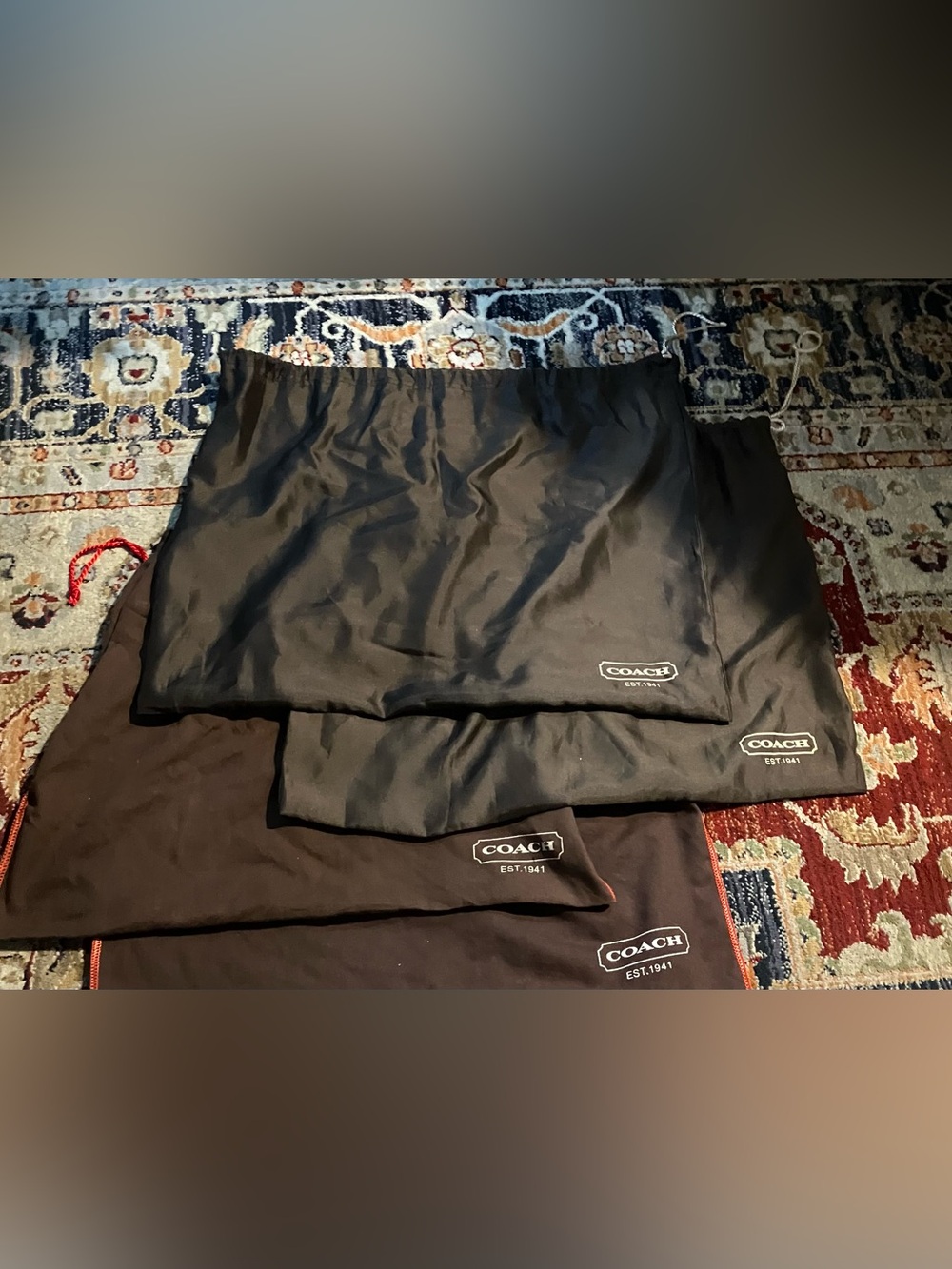 Coach dust bags lot of 4